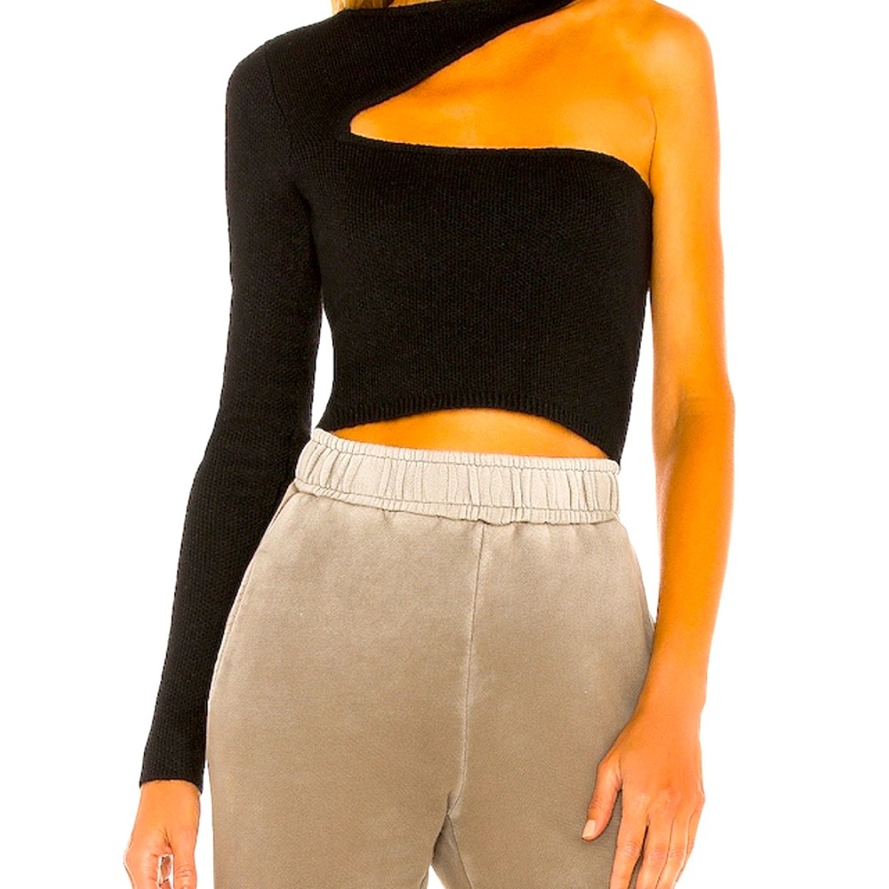 NBD Olivia sweater black cut out size large